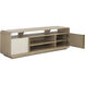 Kayden 72 inch Oyster Shagreen Media Console & Cabinet
